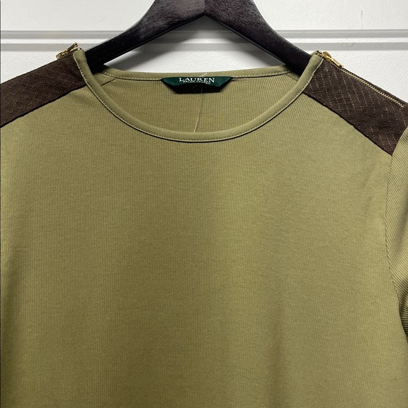 Ralph Lauren Olive Long Sleeve Top - Picture 7 of 10